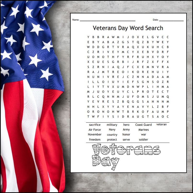 Veterans Day Word Search My Teaching Library MyTeachingLibrary Veterans Day Word Search My Teaching Library MyTeachingLibrary