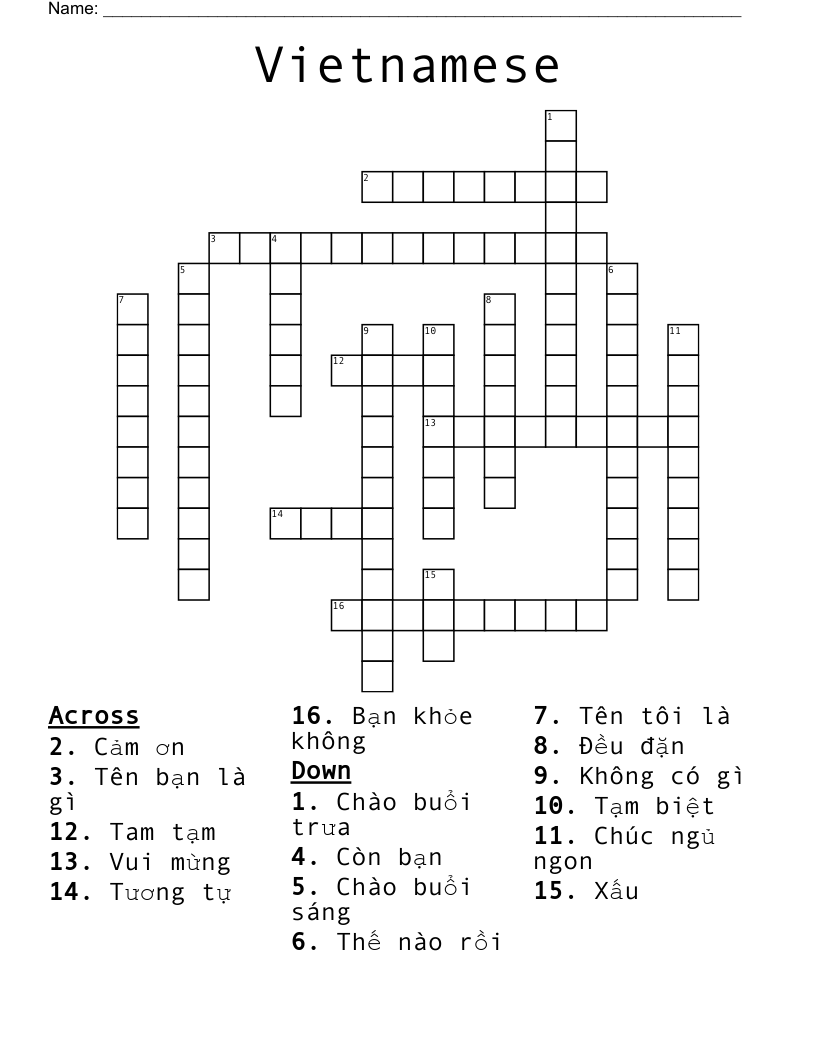 Vietnamese Word Search WordMint