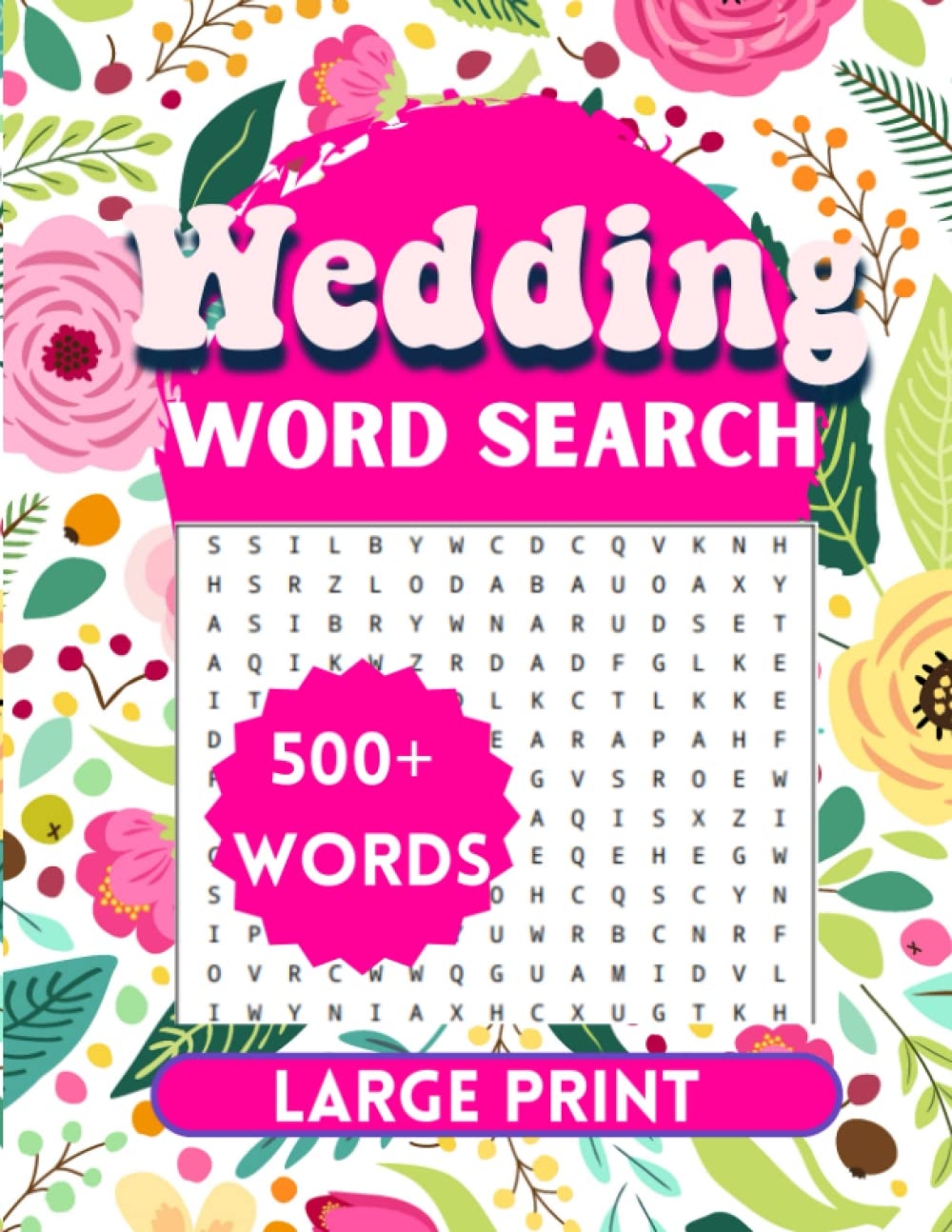 Jumbo Wedding Word Search Printable