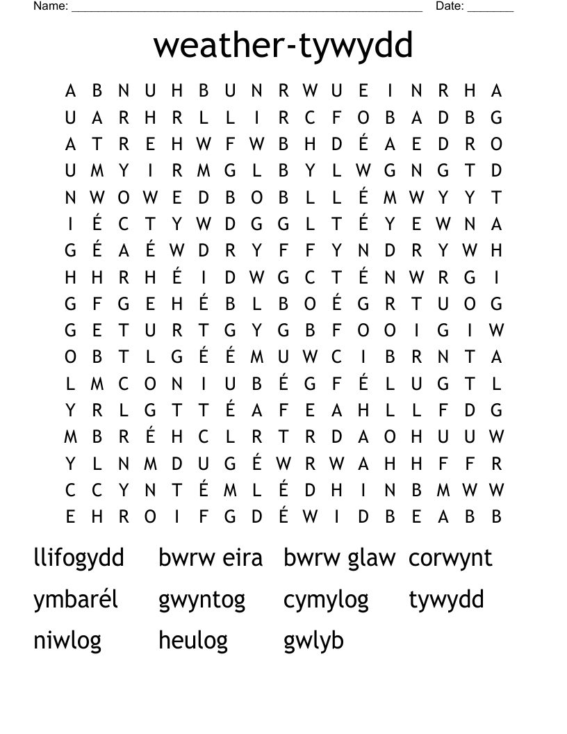 Welsh Language Crosswords Word Searches Bingo Cards WordMint Welsh Language Crosswords Word Searches Bingo Cards WordMint