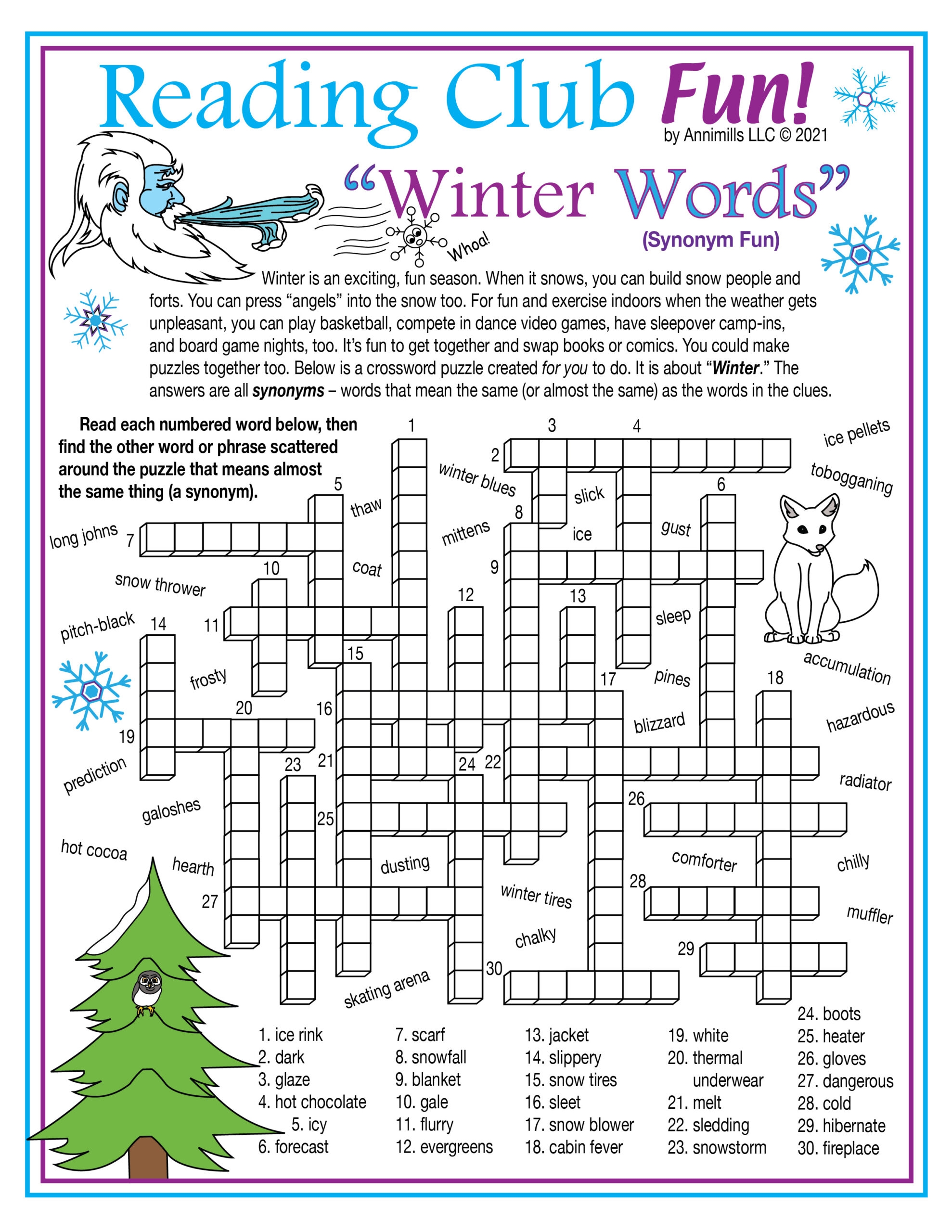 Printable Crosswords And Word Searches