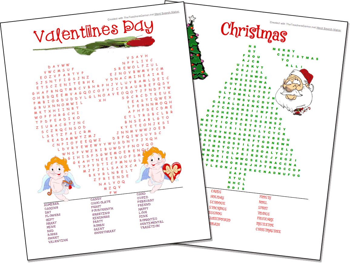 Create Free Printable Word Search