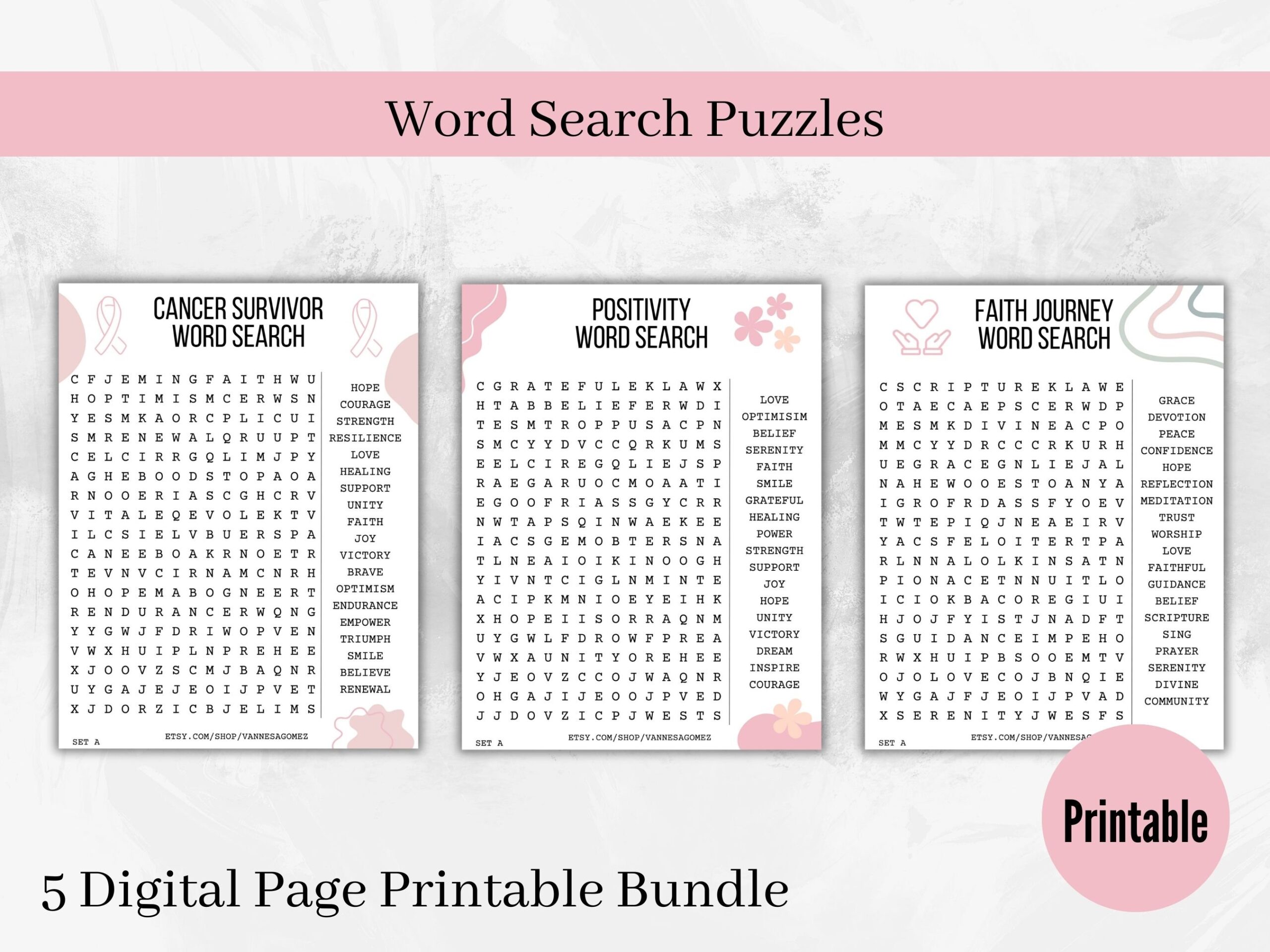 Word Search Printable Puzzle Instant Download 5 page Printable Puzzle Pages Cancer Journey Cancer Survivor Cancer Projects Etsy Word Search Printable Puzzle Instant Download 5 page Printable Puzzle Pages Cancer Journey Cancer Survivor Cancer Projects Etsy