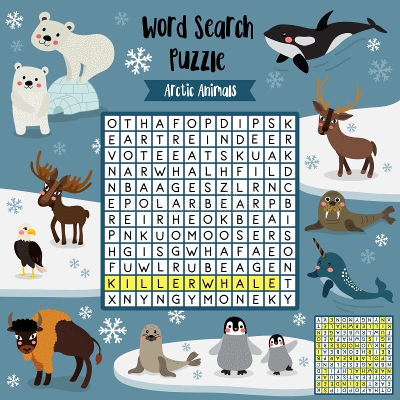 Arctic Word Search Printable