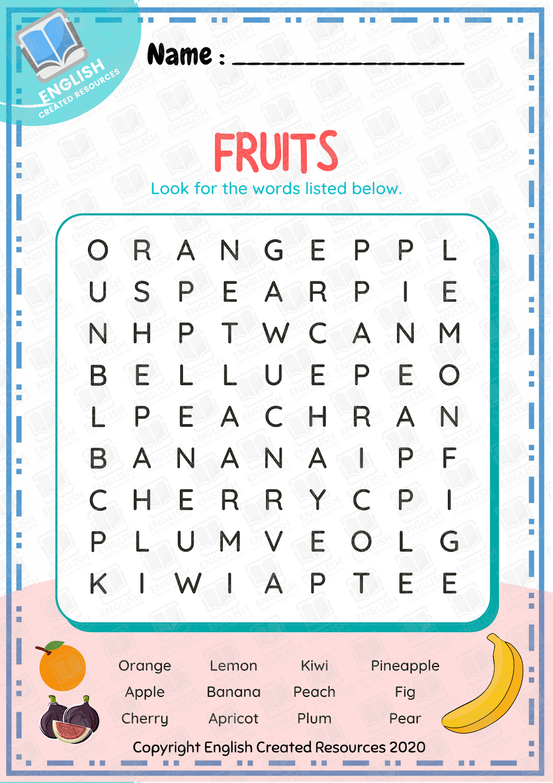 Word Search For English Class Printable Word Search For English Class Printable