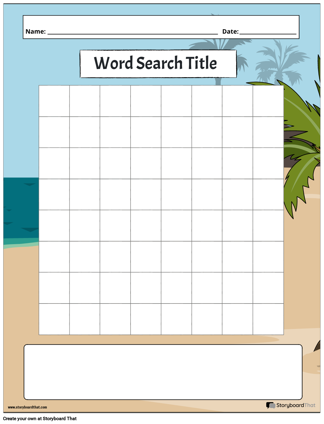 Make Own Word Search Free Printable Make Own Word Search Free Printable