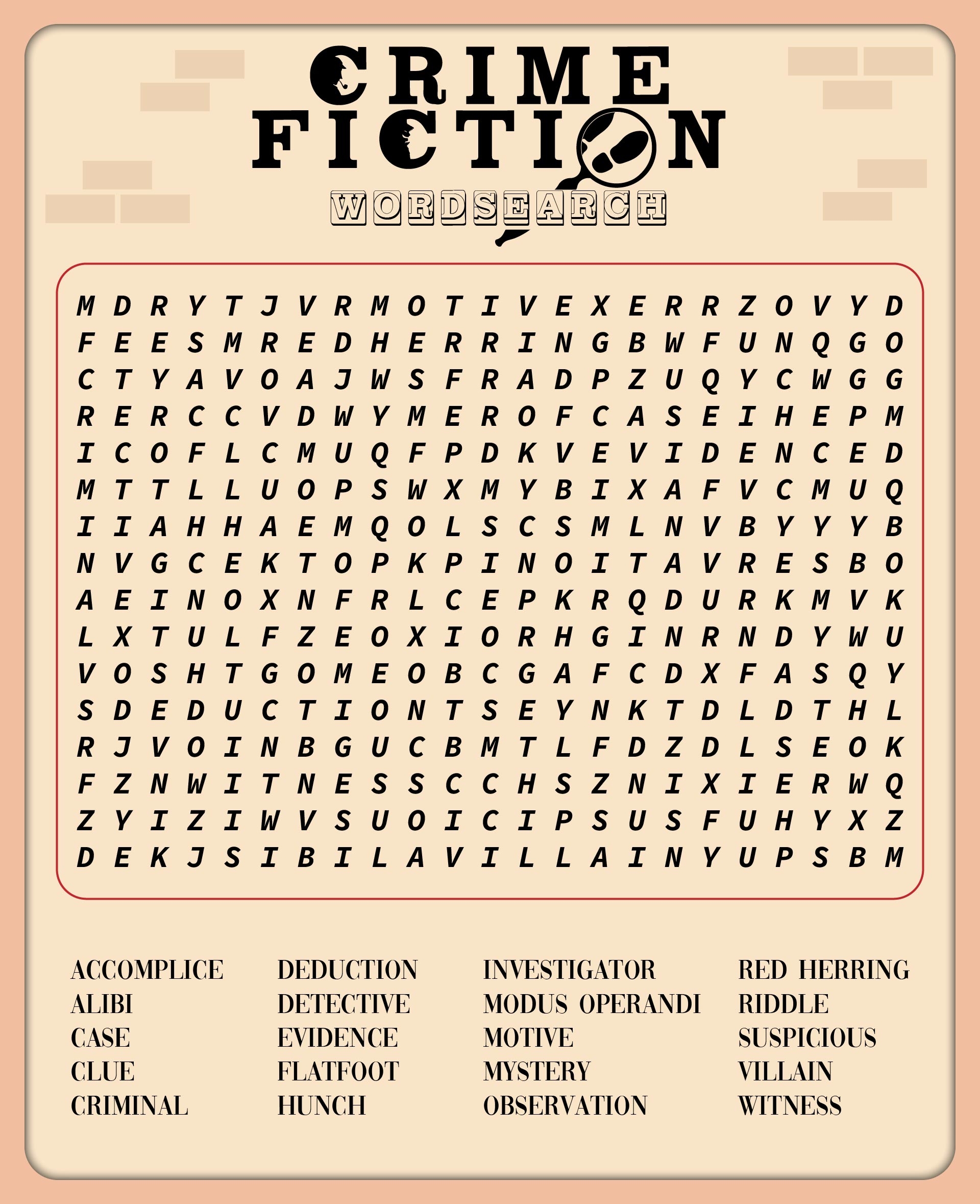 Printable Word Search For Senior Citizens