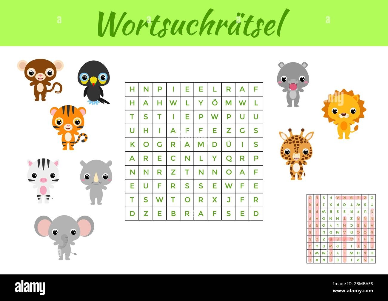 German Word Search Printable