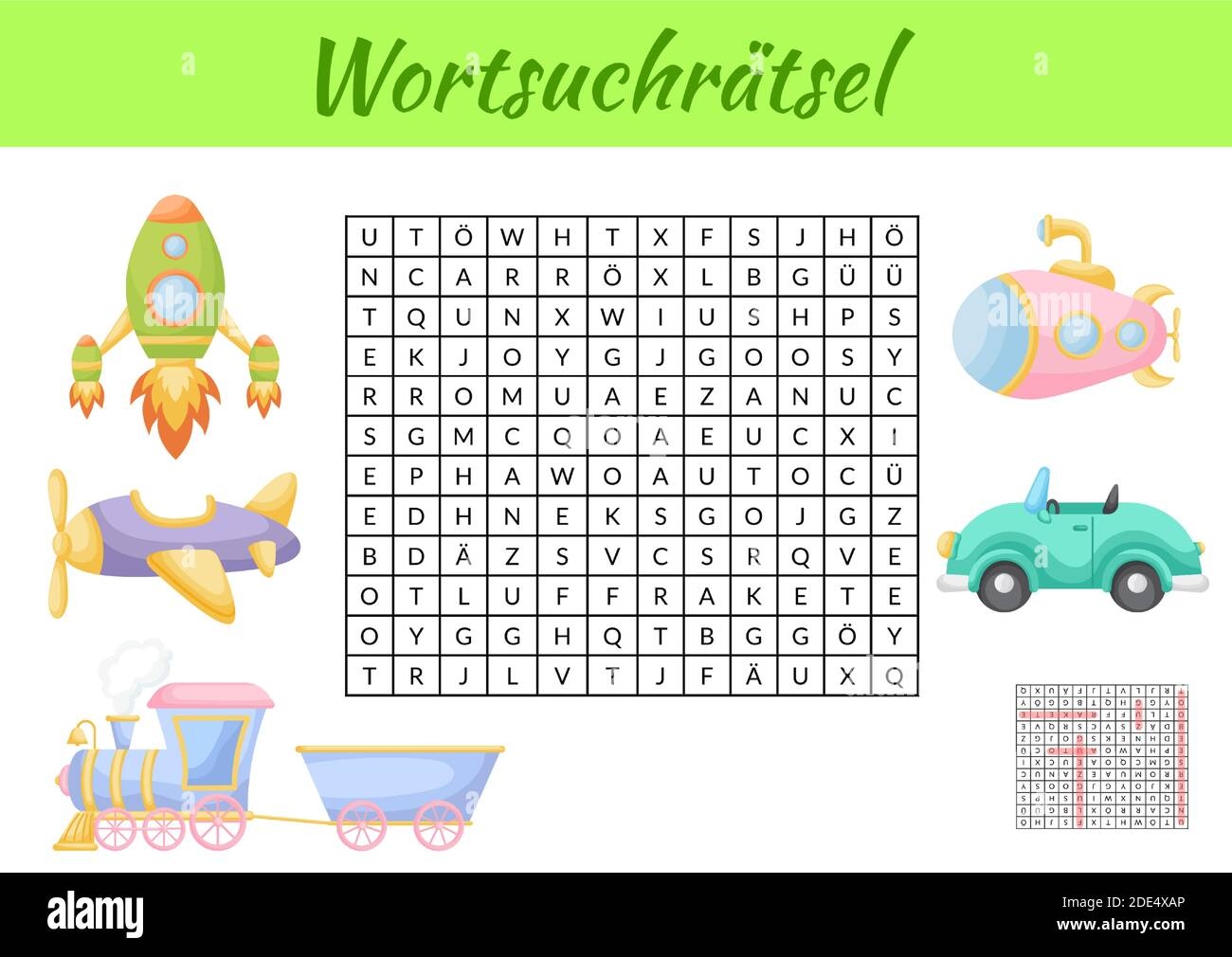 German Word Search Puzzles Printable