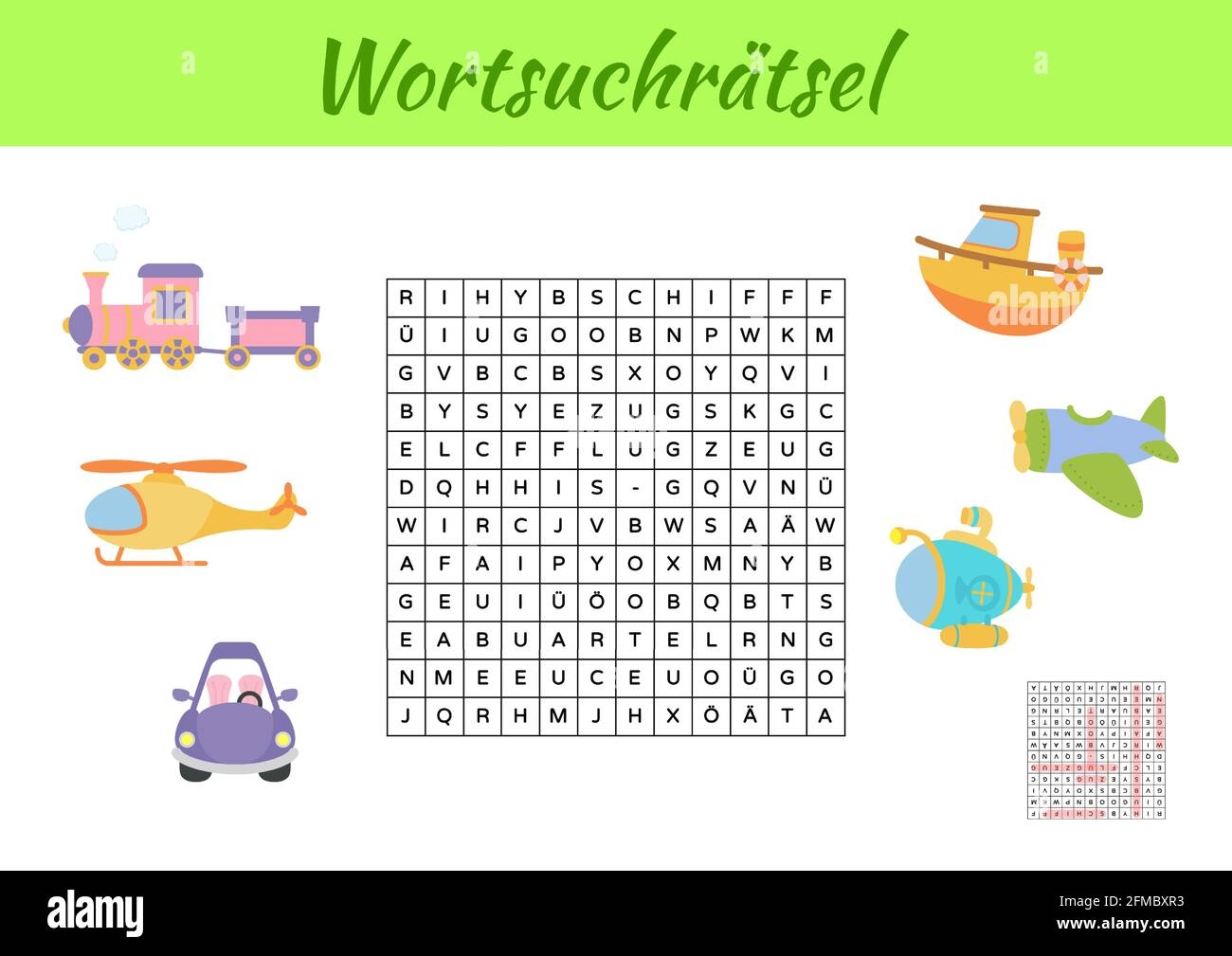 Free Printable German Word Search