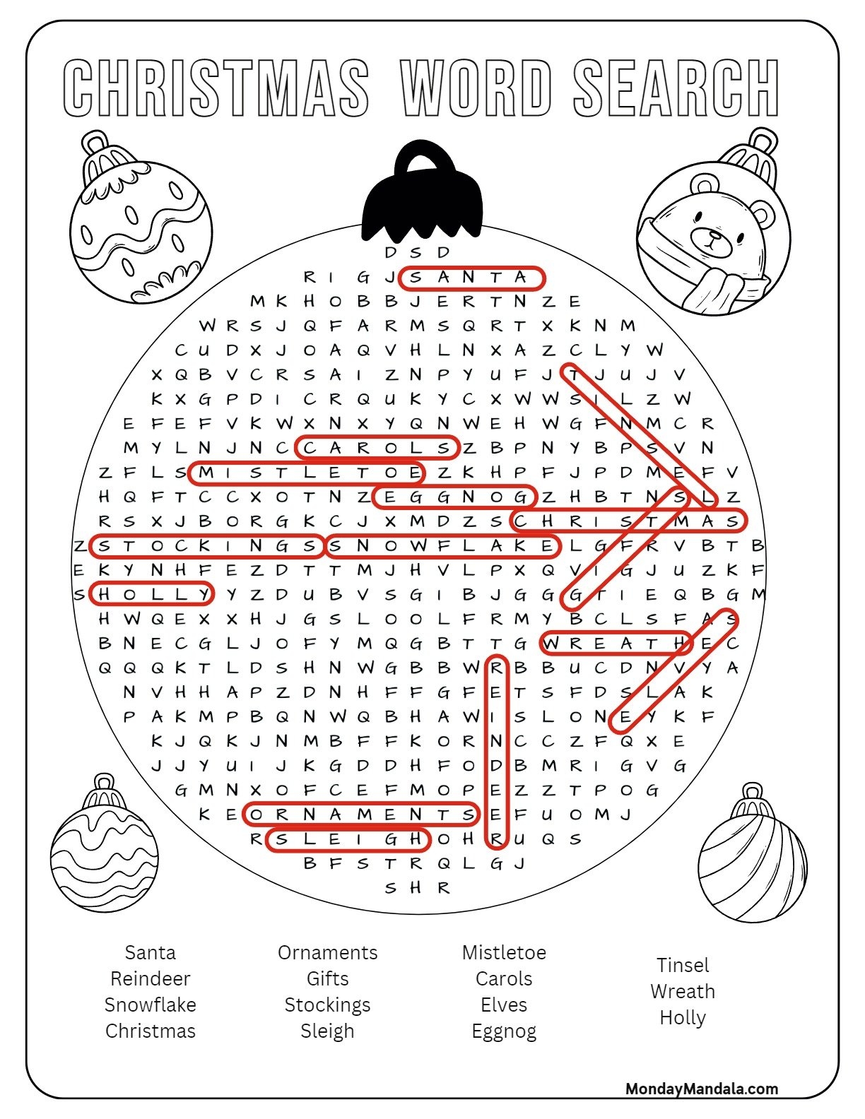 Word Search 5th Grade Free Printable