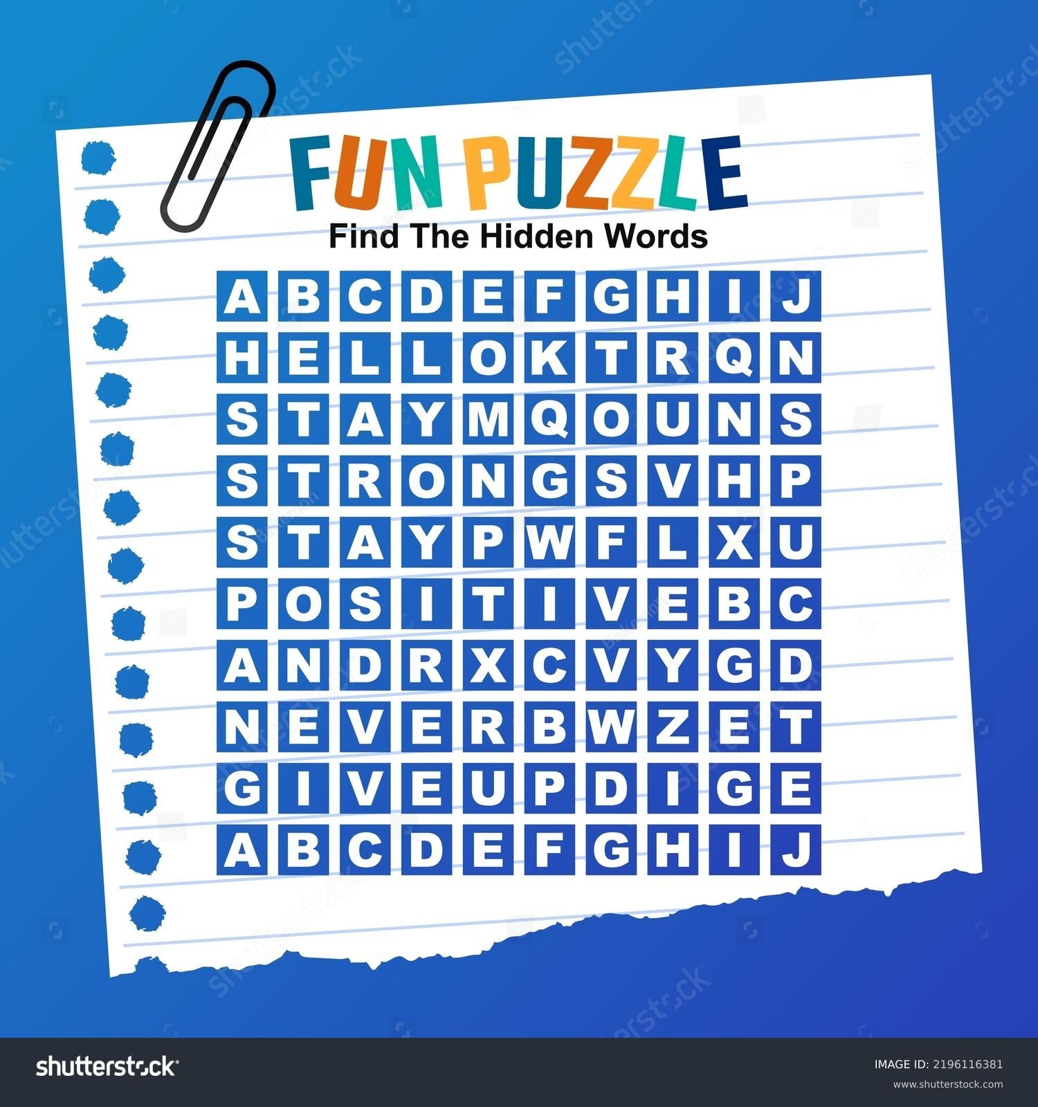 Printable Hidden Word Search Puzzles