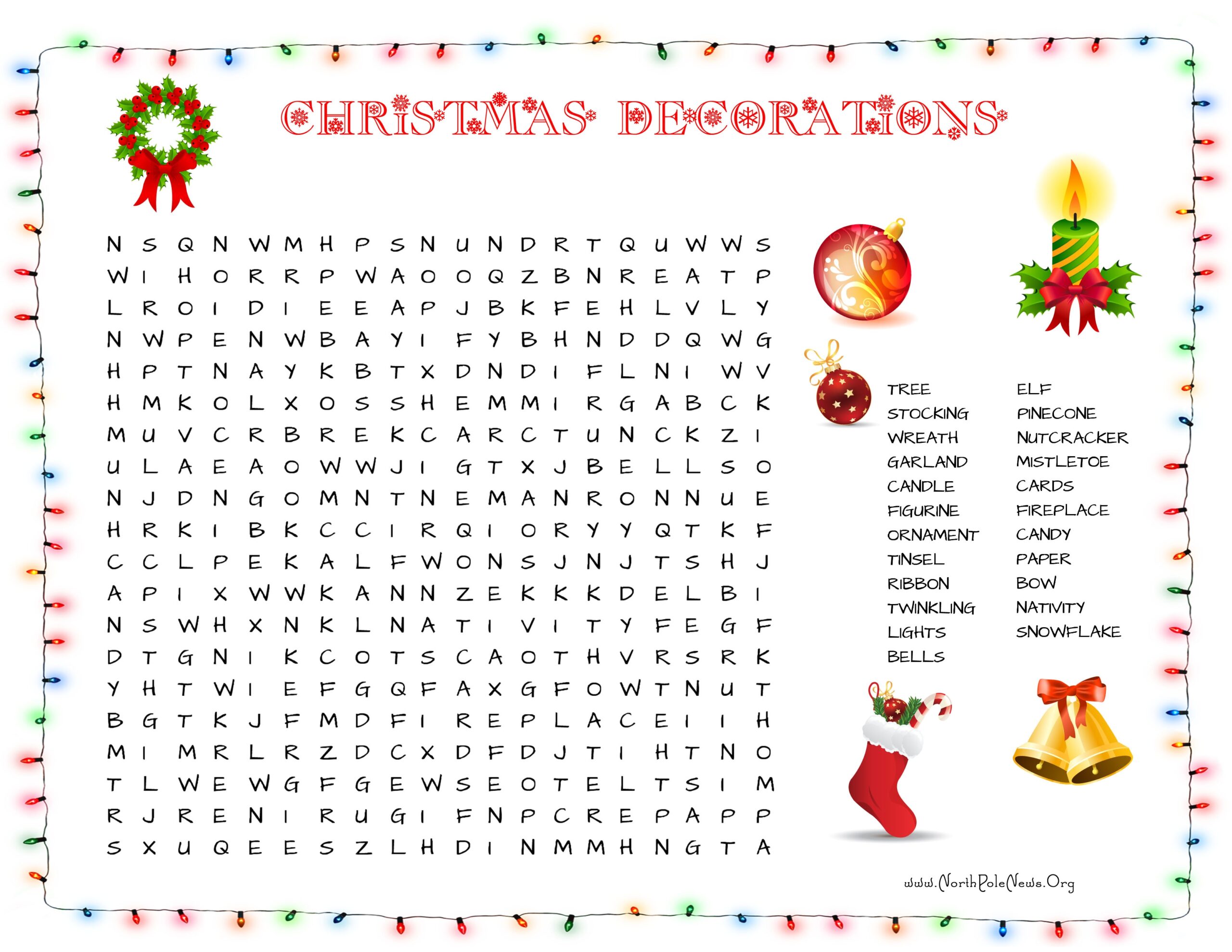 Christmas Word Search Printable Ks2