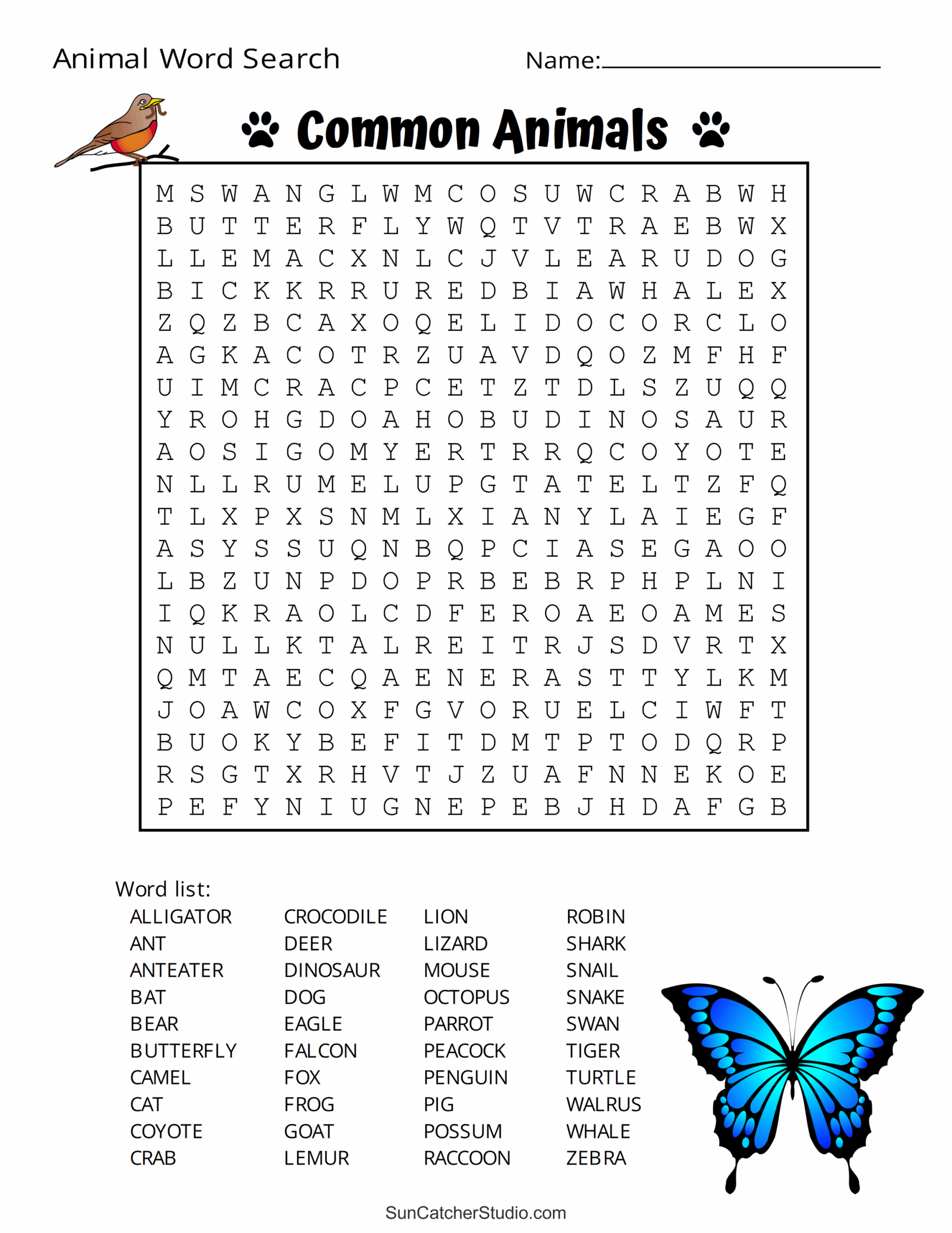 Animal Word Search Free Printable Dog Pet Dinosaur Puzzles Free Printables Monograms Design Tools Patterns U0026 DIY Projects
