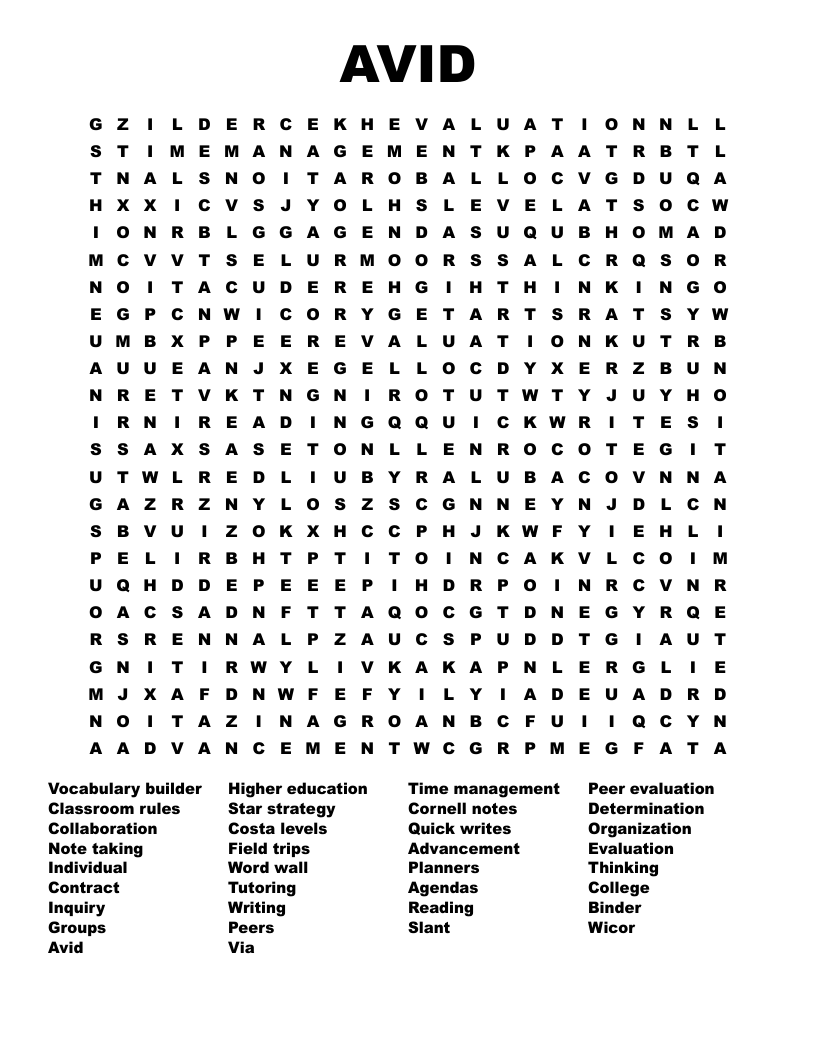 Free Middle School Word Search Printable Free Middle School Word Search Printable