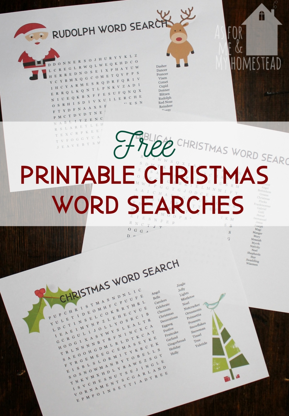 Christmas Word Search Printables As For Me And My Homestead