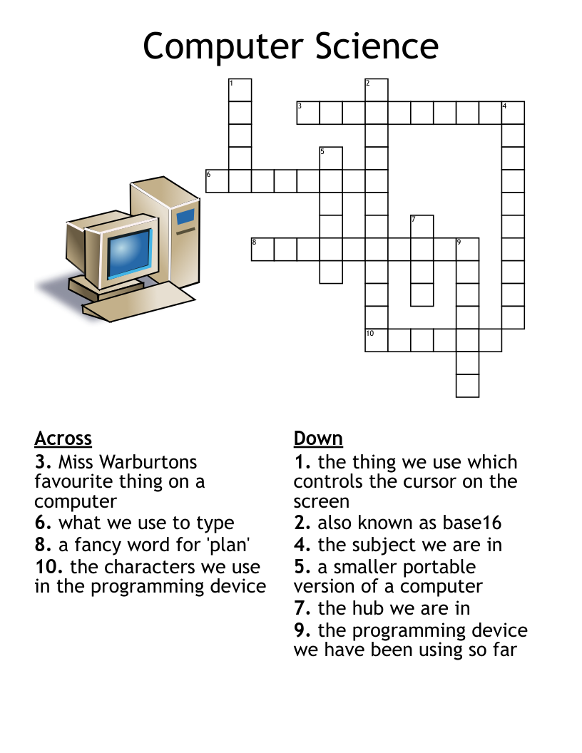 Computer Science Word Search WordMint