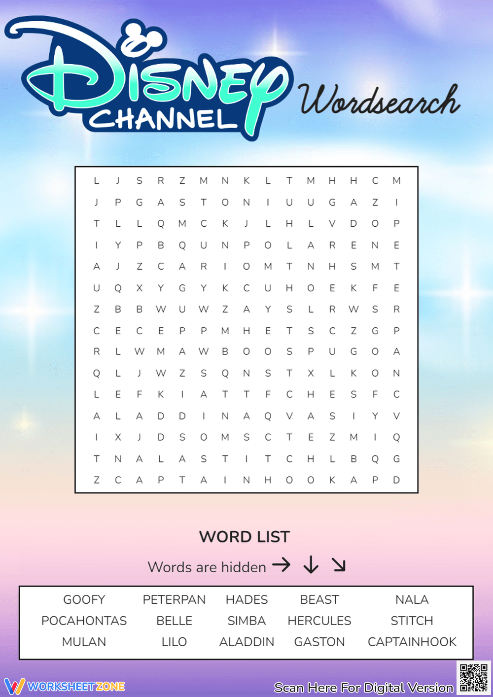 Disney Word Search
