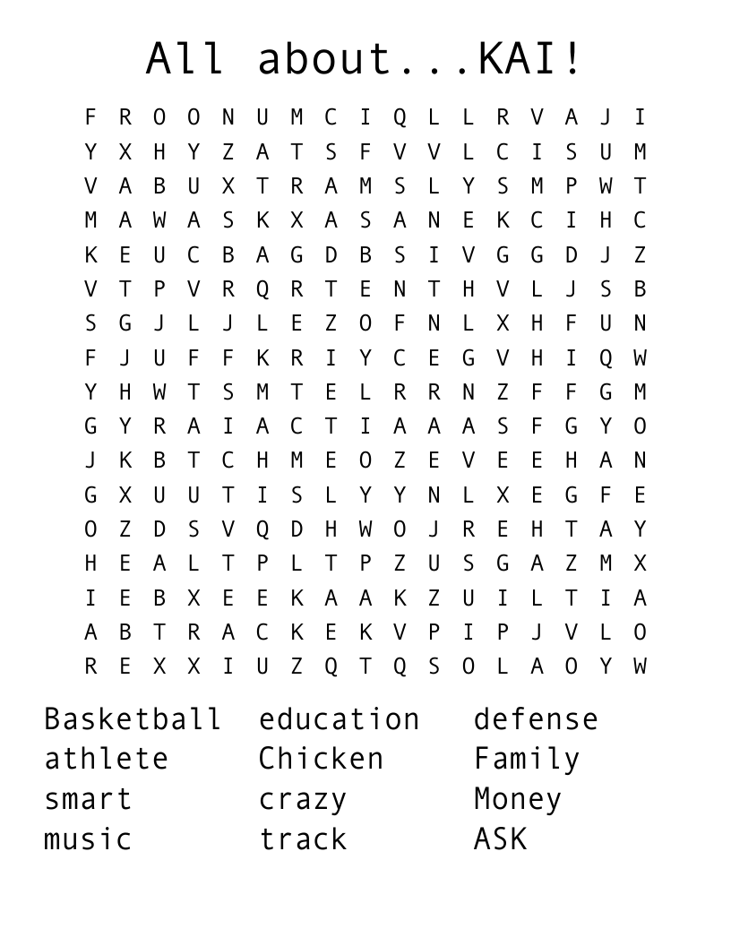 Field Hockey Word Search WordMint