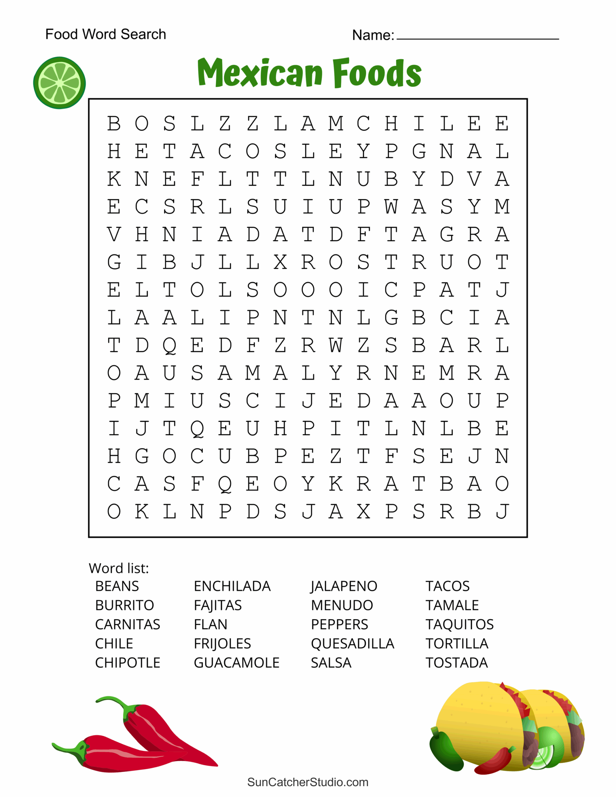 Food Word Search Free Printable Puzzles Free Printables 