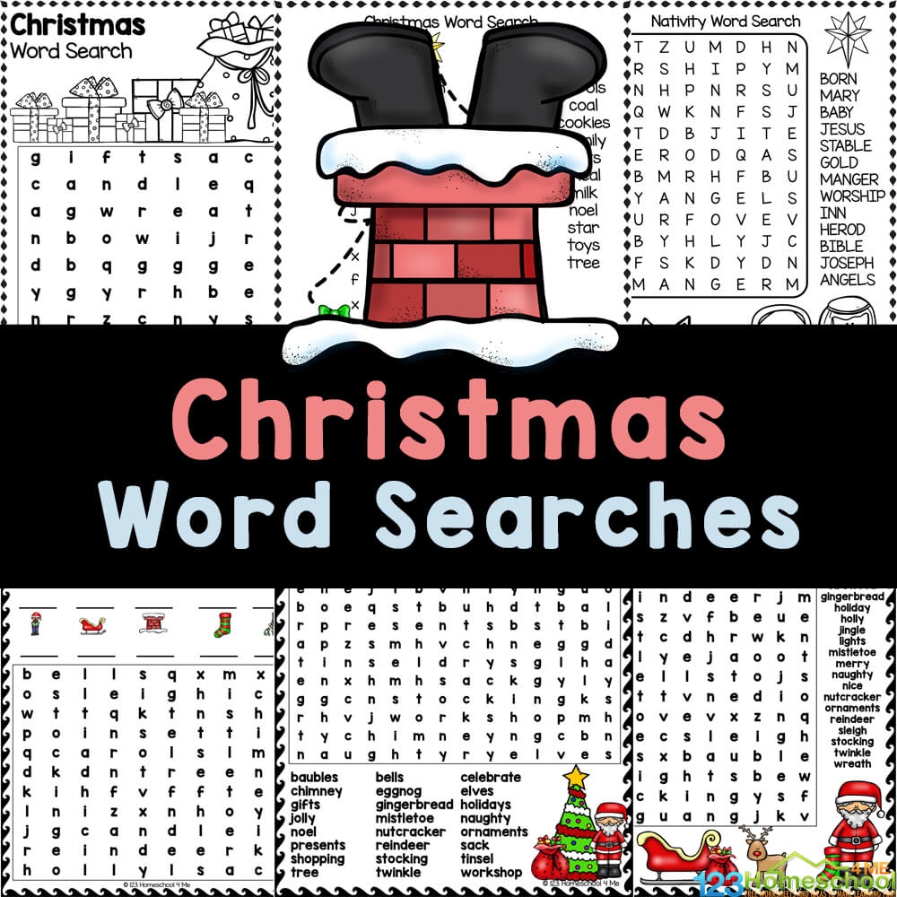 Christmas Word Search 4th Grade Printable