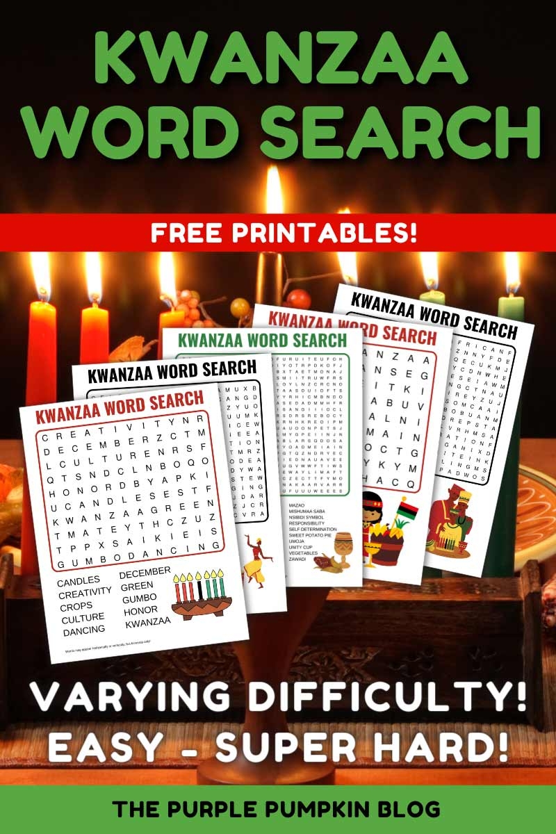 Kwanzaa Word Search Printable