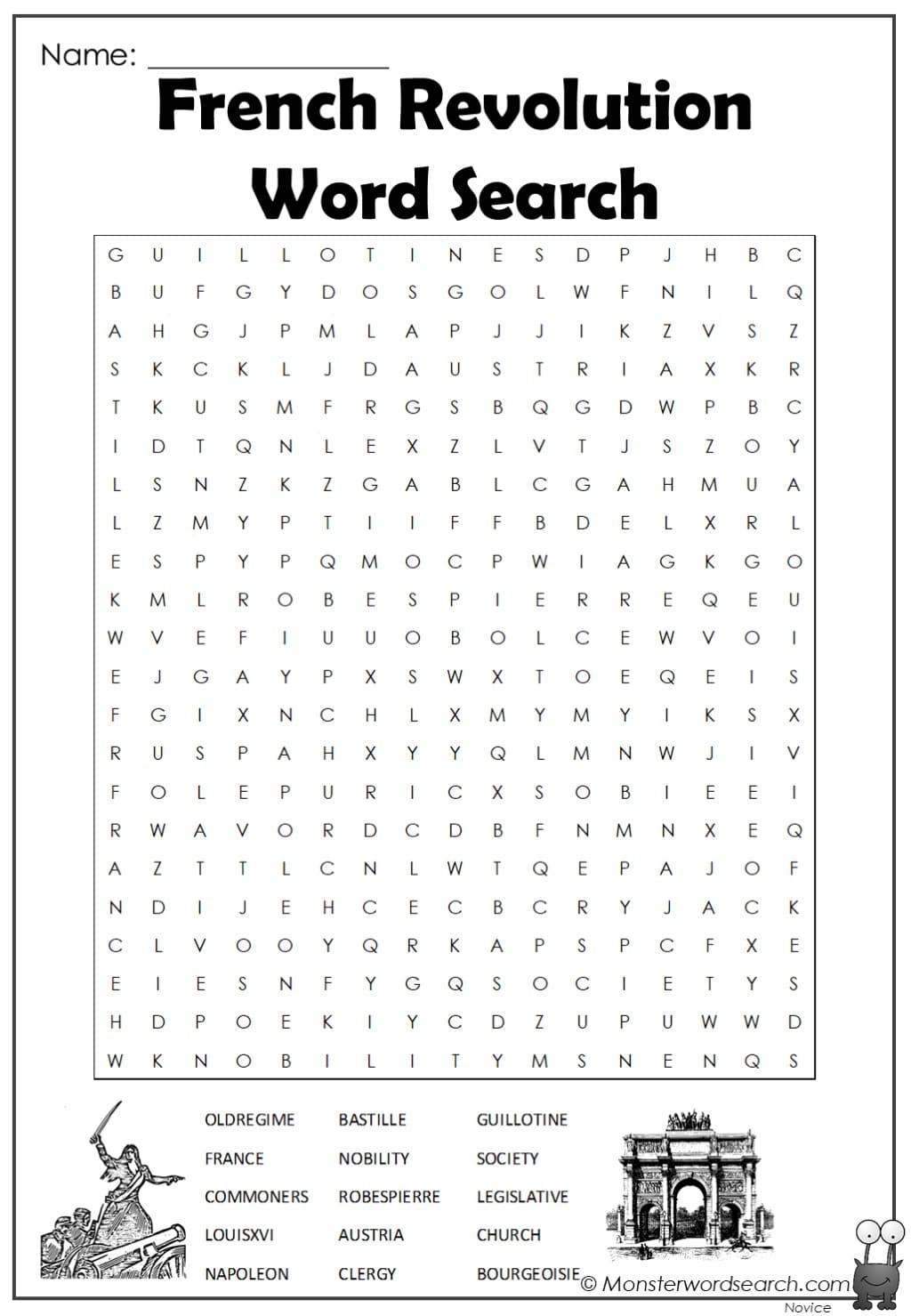 Printable Scientific Revolution Word Search