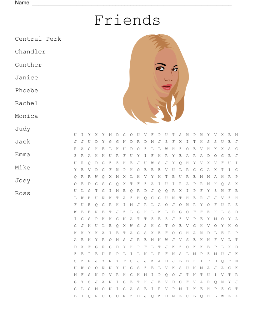 Glee Word Search Printable