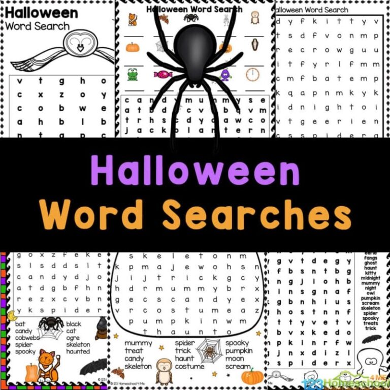 Halloween Word Searches For Kids Free Printable