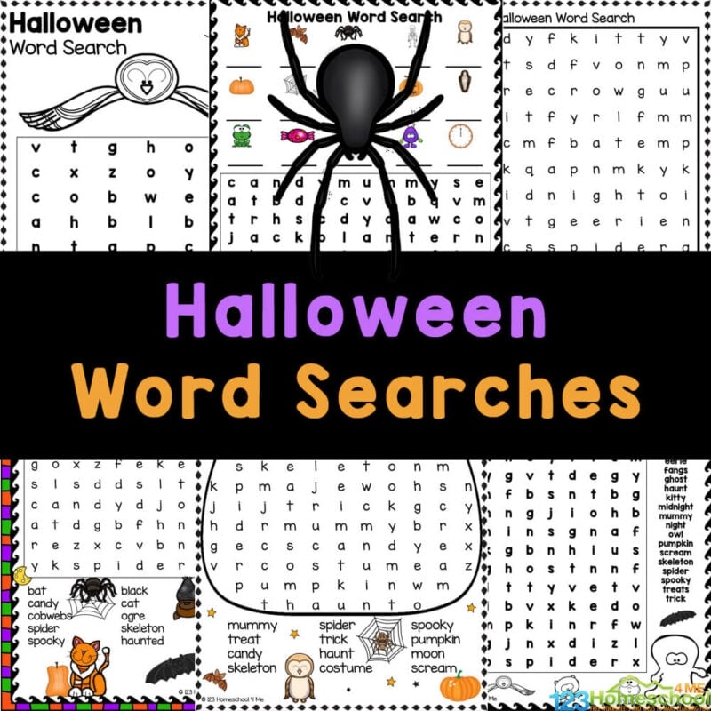 Halloween Word Searches For Kids Free Printable