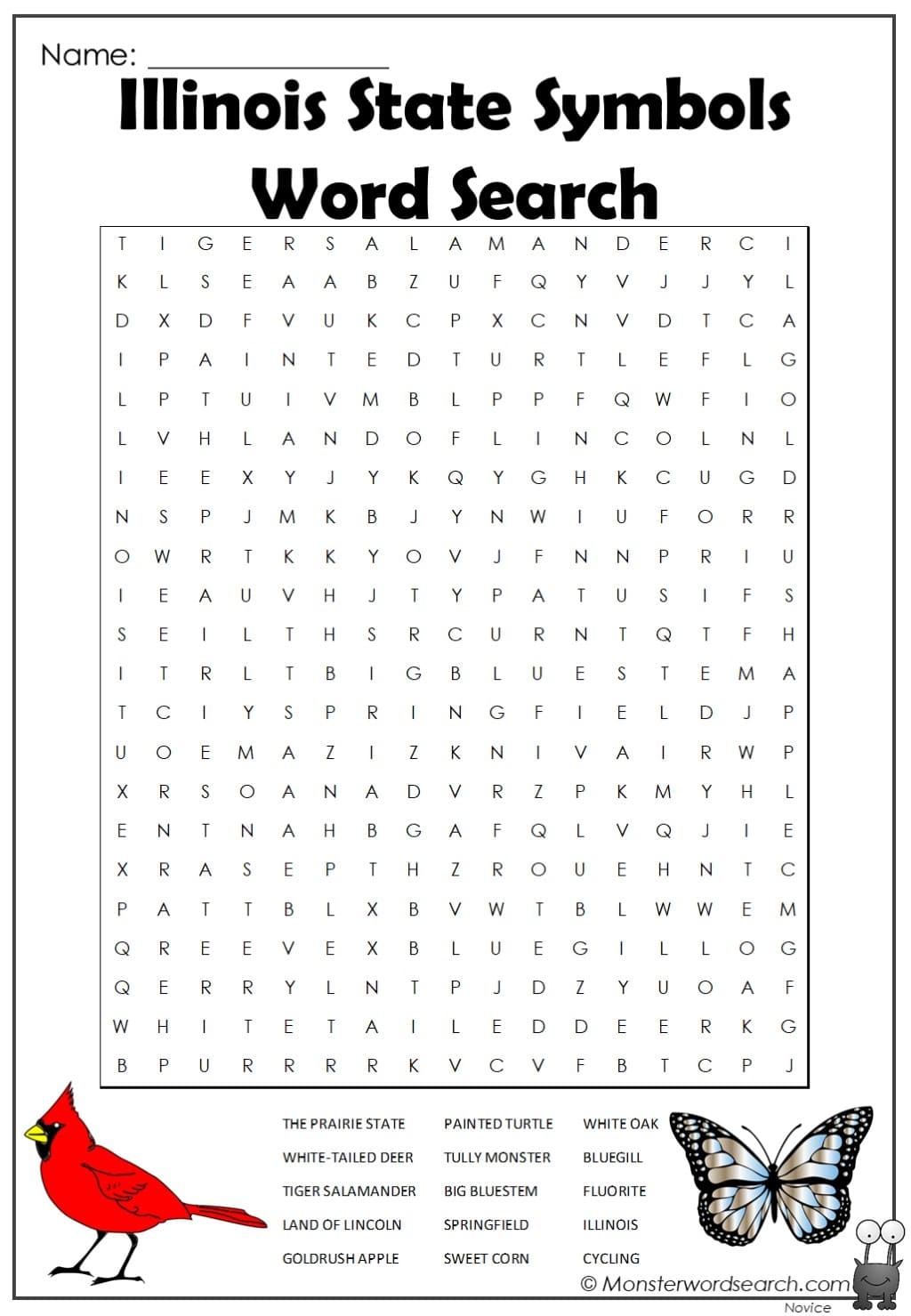 Free Printable Word Search States