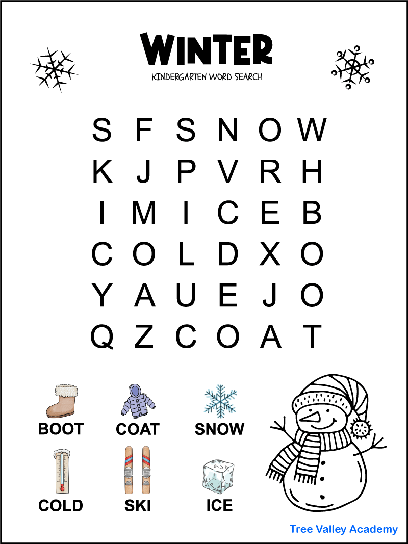 Free Word Searches For Kids Printable