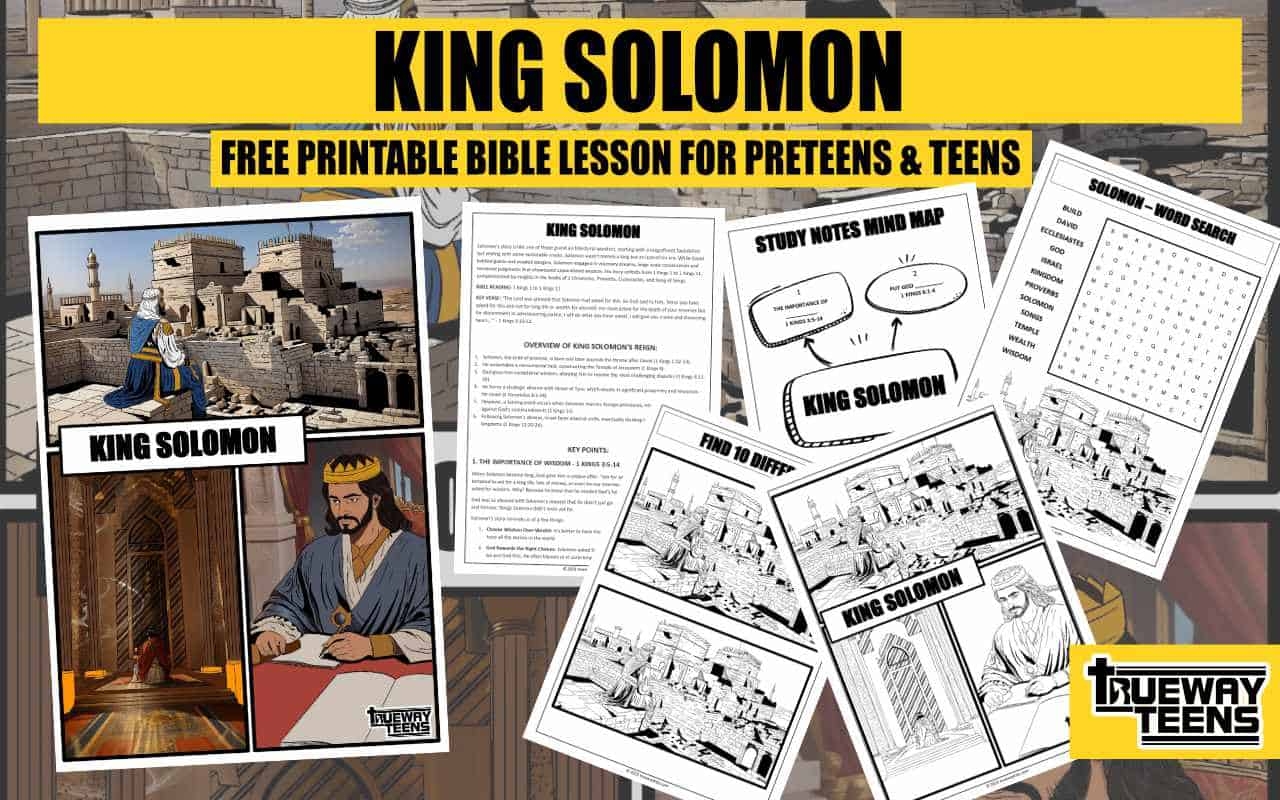 King David Solomon Word Search Printable