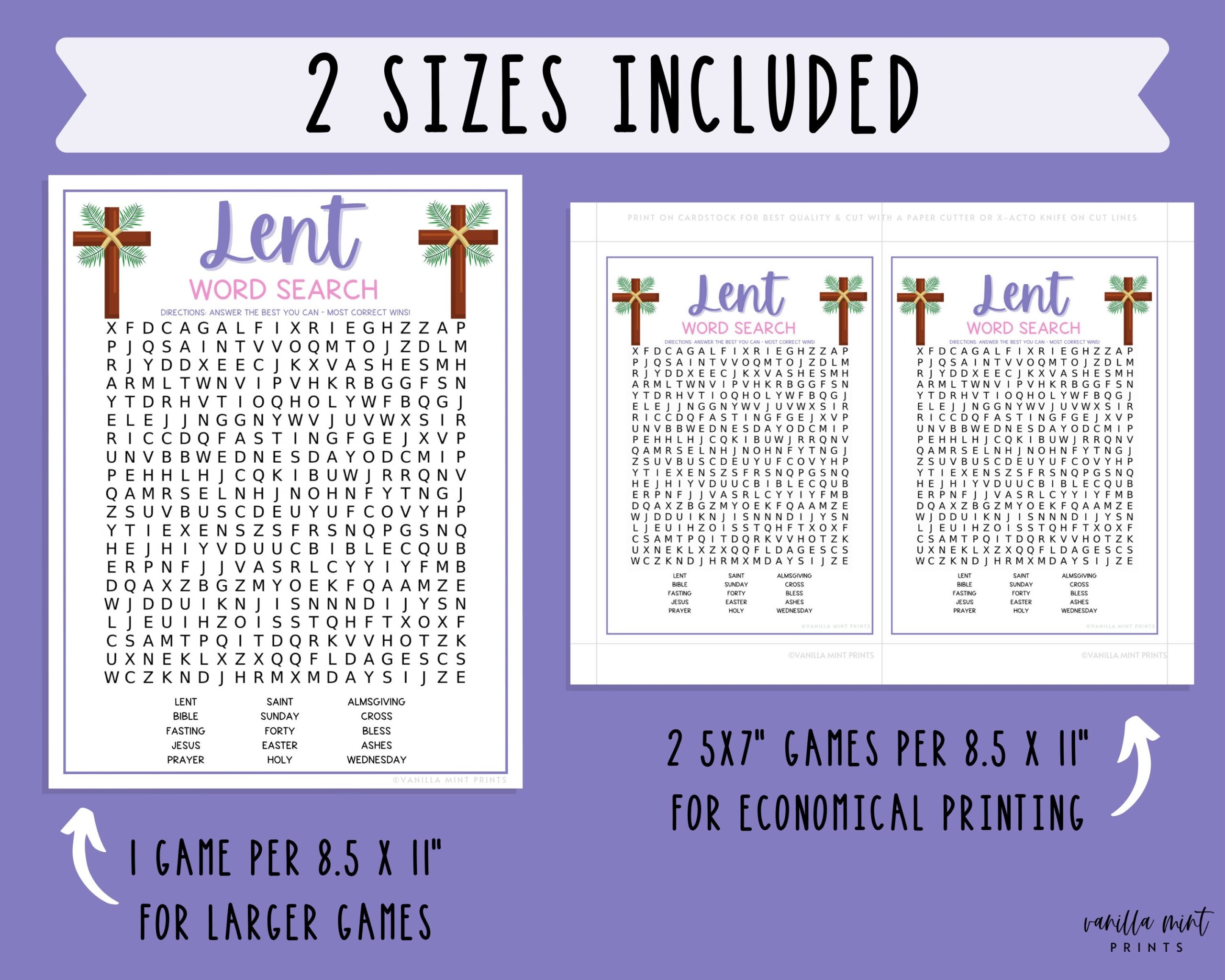 Free Printable Lent Word Search Puzzle Free Printable Lent Word Search Puzzle