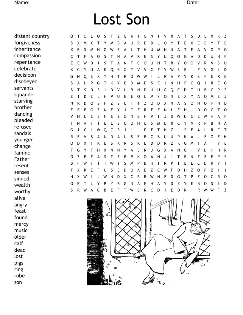 Luke 15 11 32 Word Search WordMint