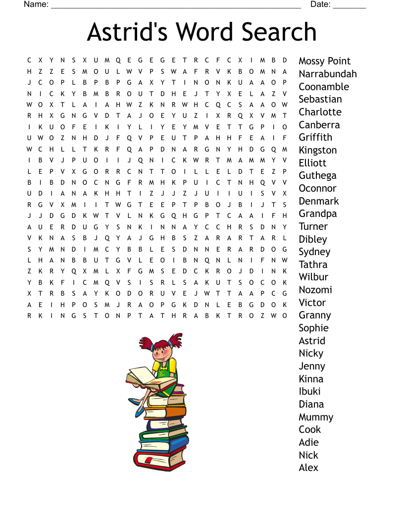 Free Printable Word Search Medium Difficulty