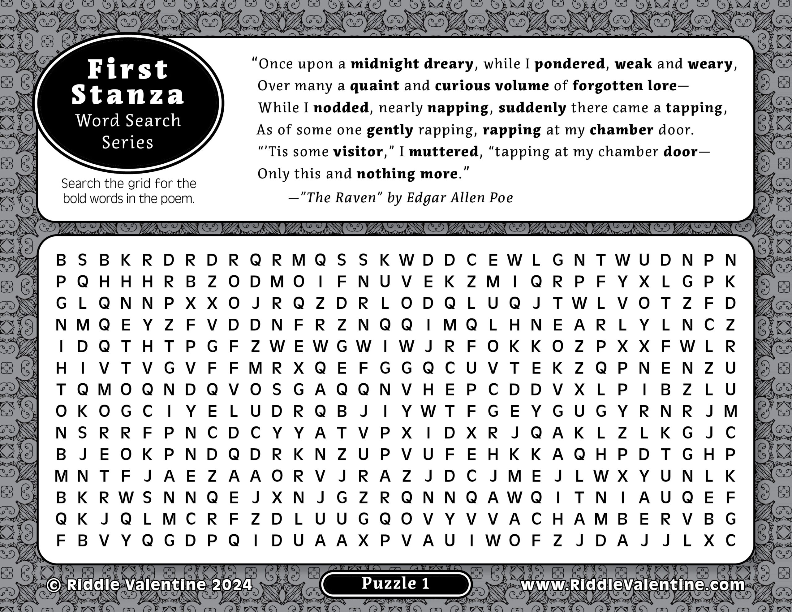 October Puzzle Newsletter 
