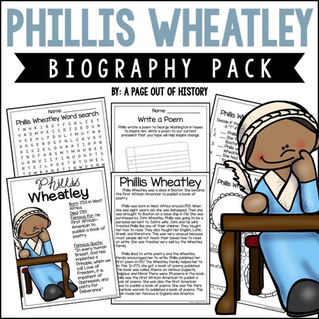 Phllis Wheatlye Word Search Printables