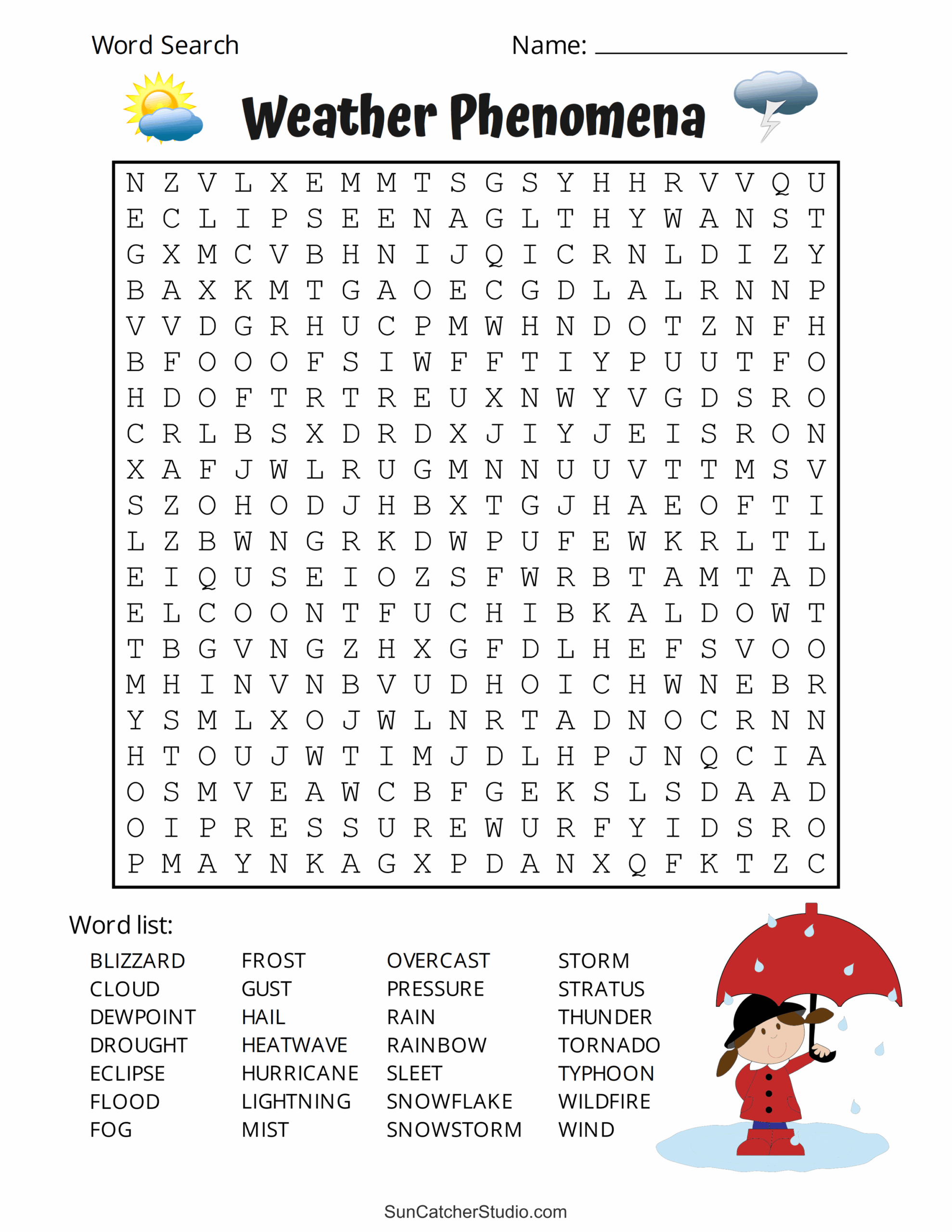 Free Printable Challenging Word Search Puzzles