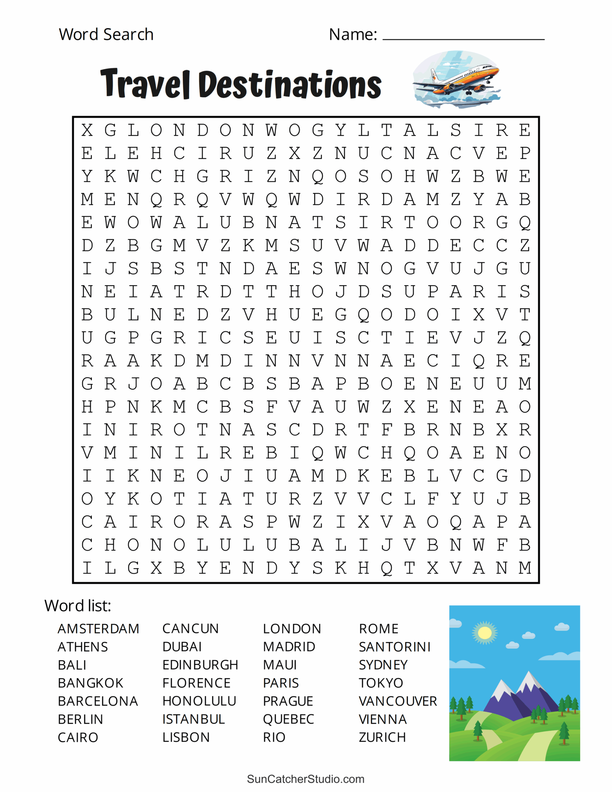 Pdf Printable Word Searches
