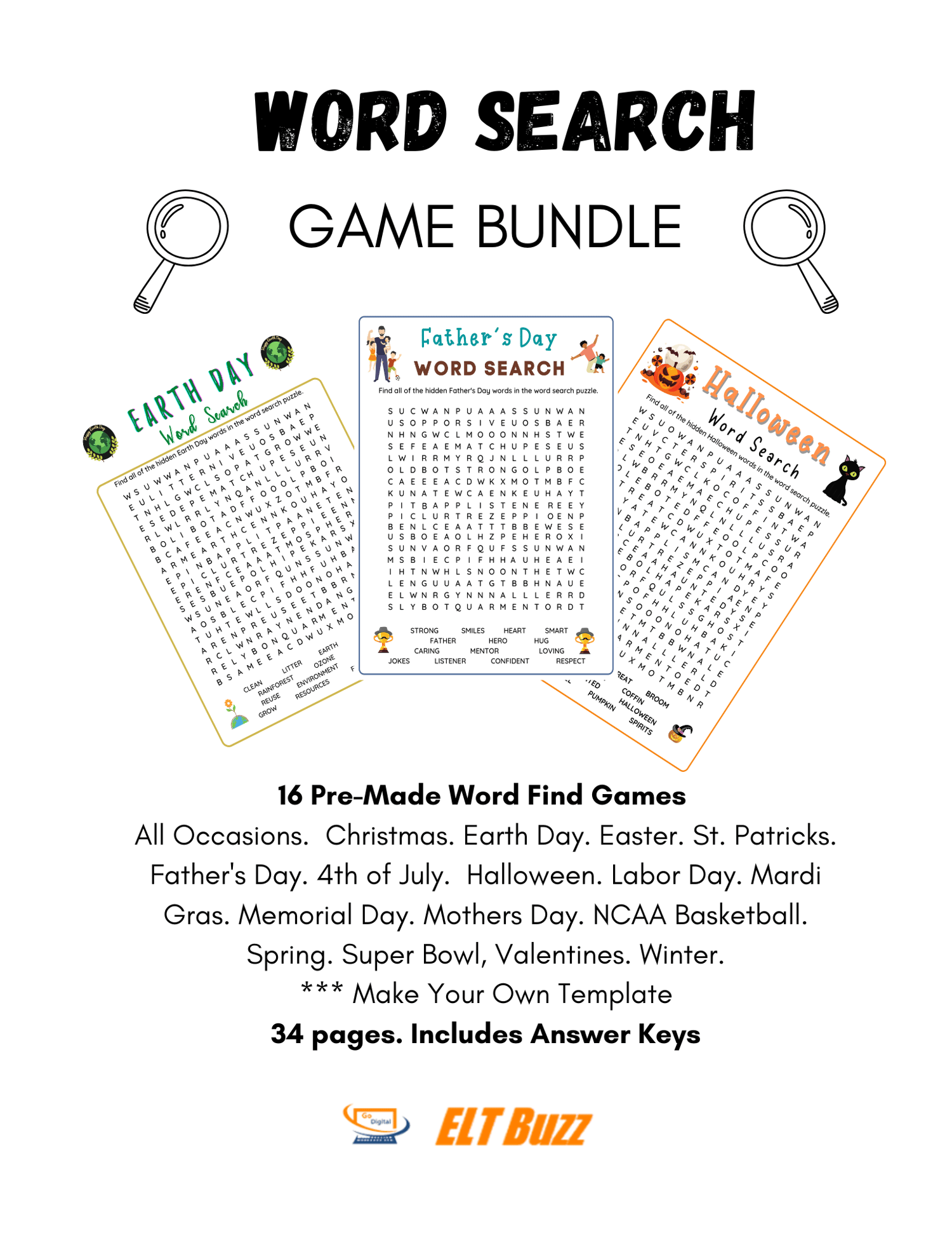 Word Searches Printable Brainzilla
