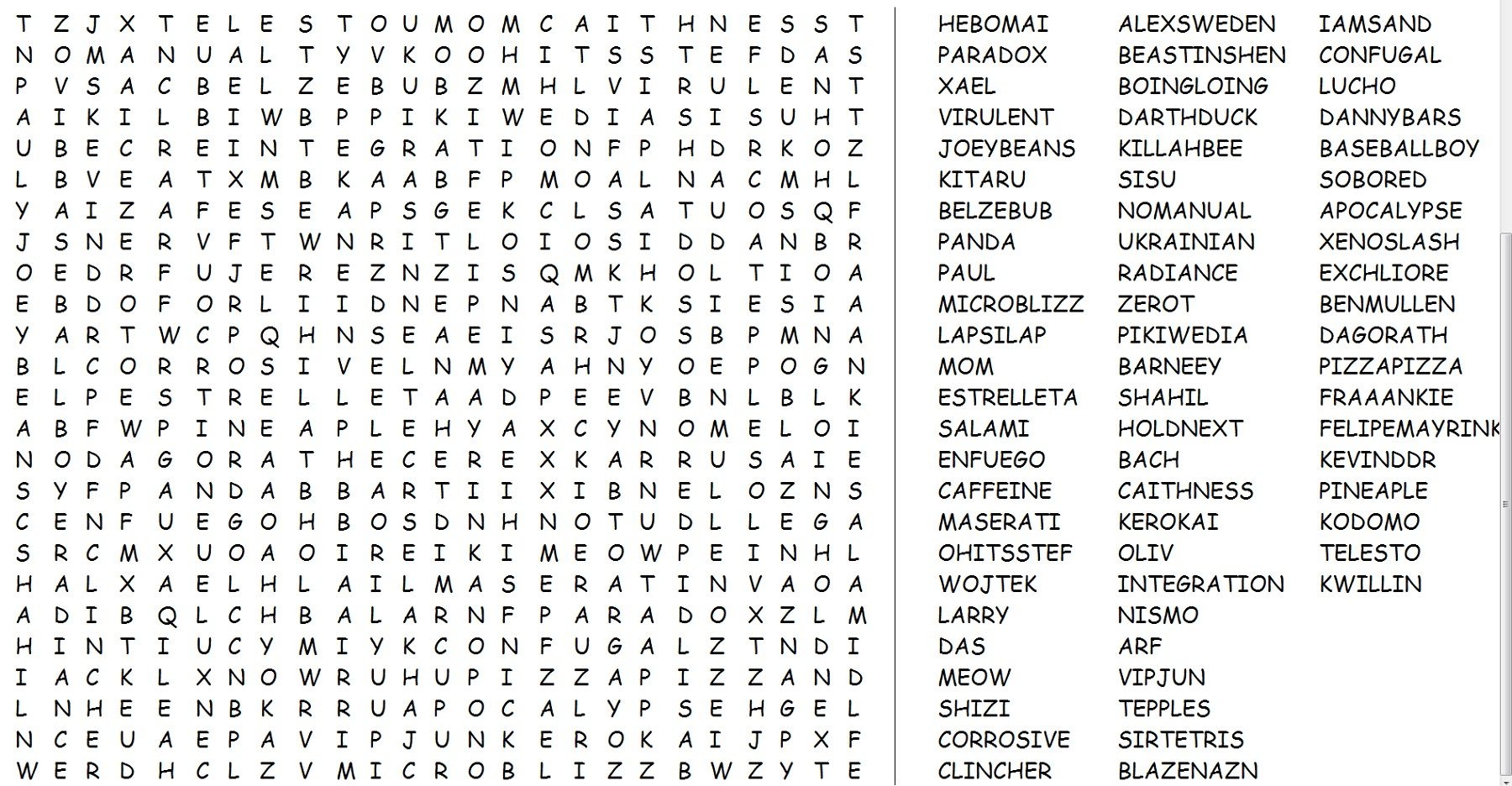 Printable Word Searches Brainzilla Worksheets Library
