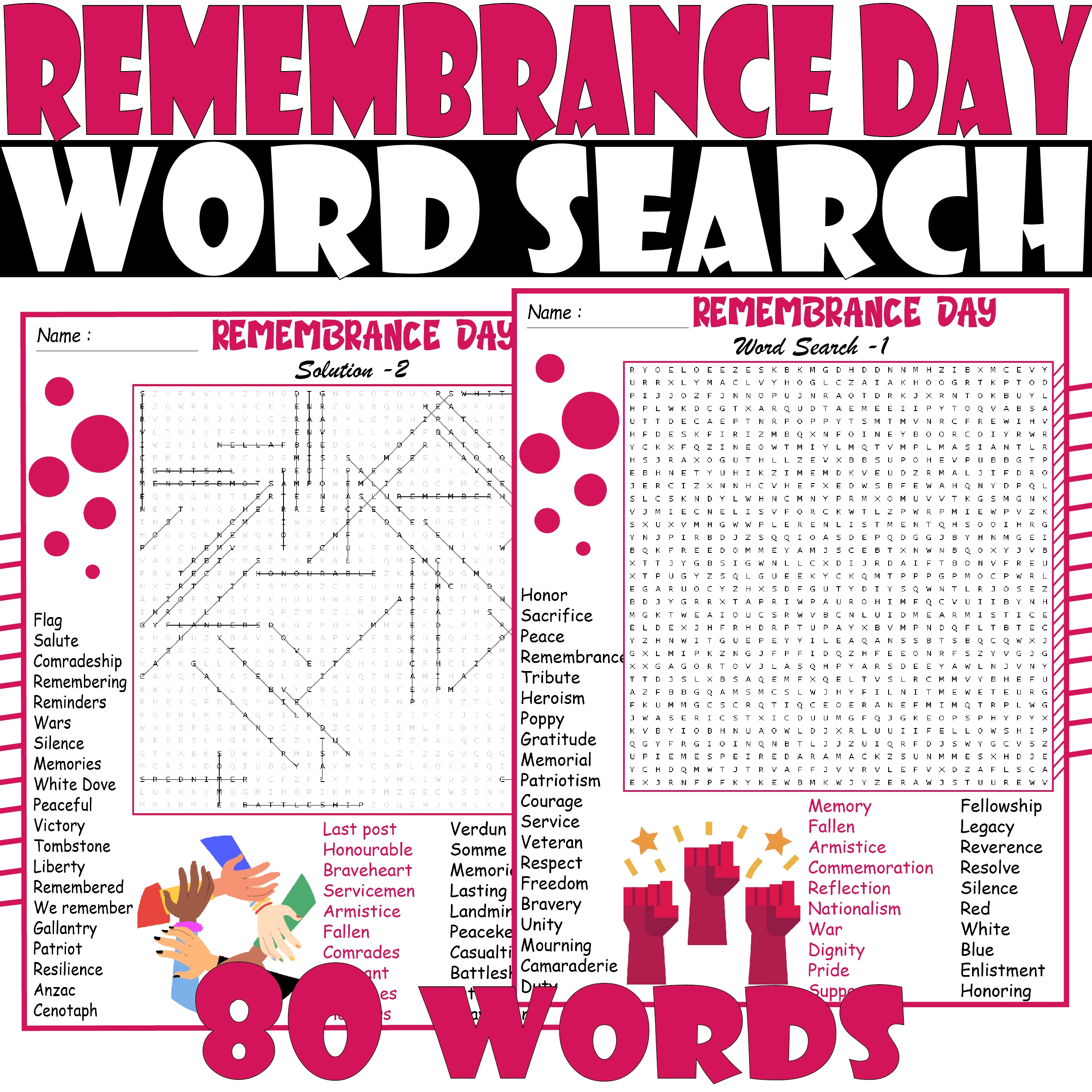 REMEMBRANCE DAY Word Search Puzzle REMEMBRANCE DAY Word Search 