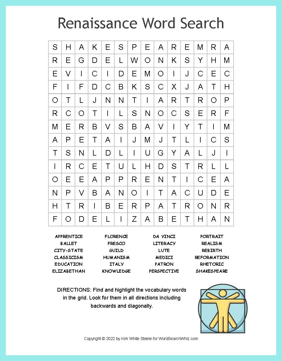 Renaissance Word Search