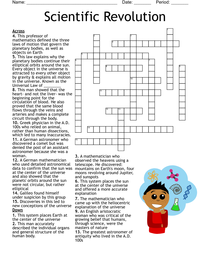 Scientific Revolution Word Search WordMint