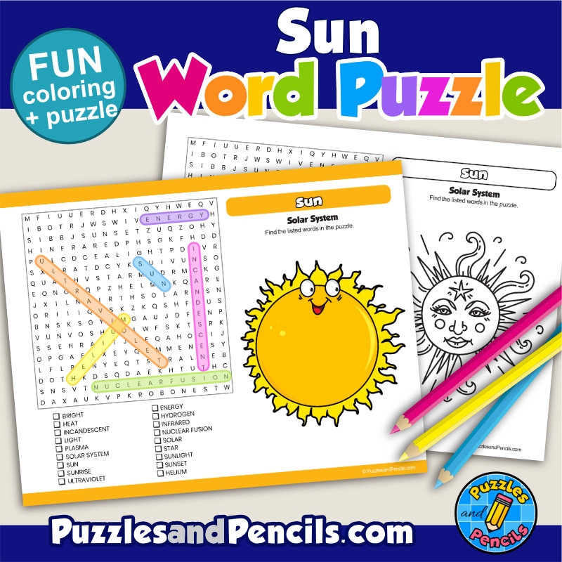 Solar Energy Printable Word Search Puzzle