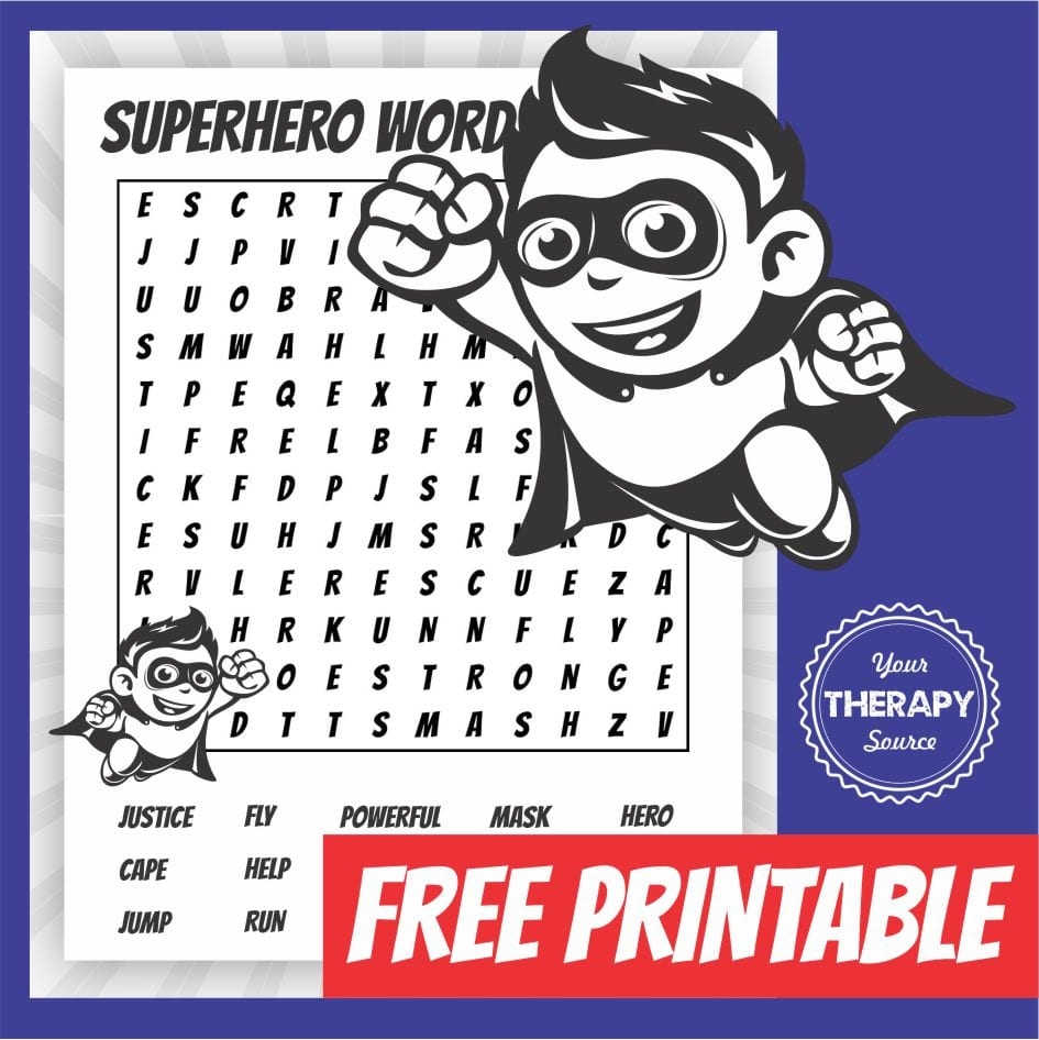 Free Printable Kids Word Searches