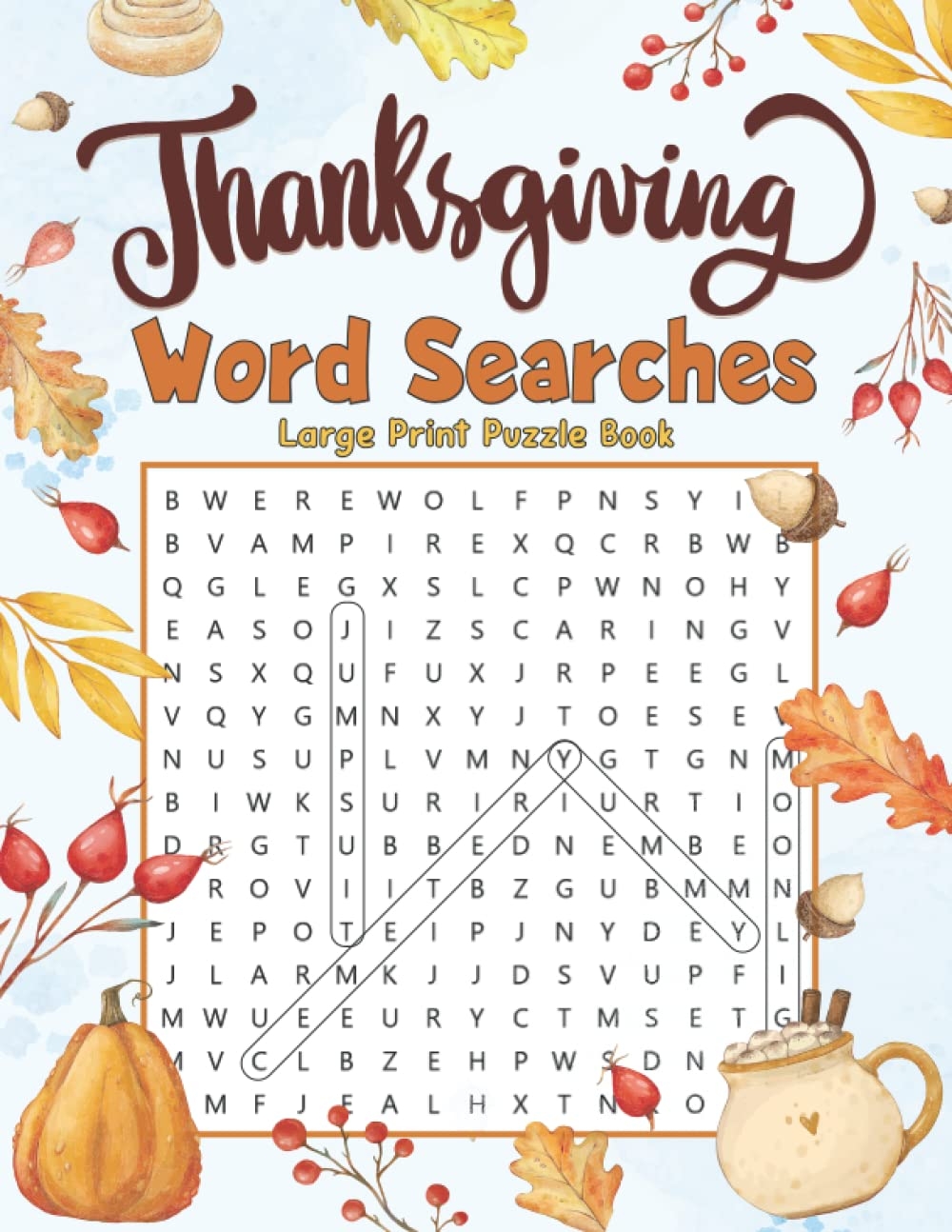 Thanksgiving Word Search Printable For Adults