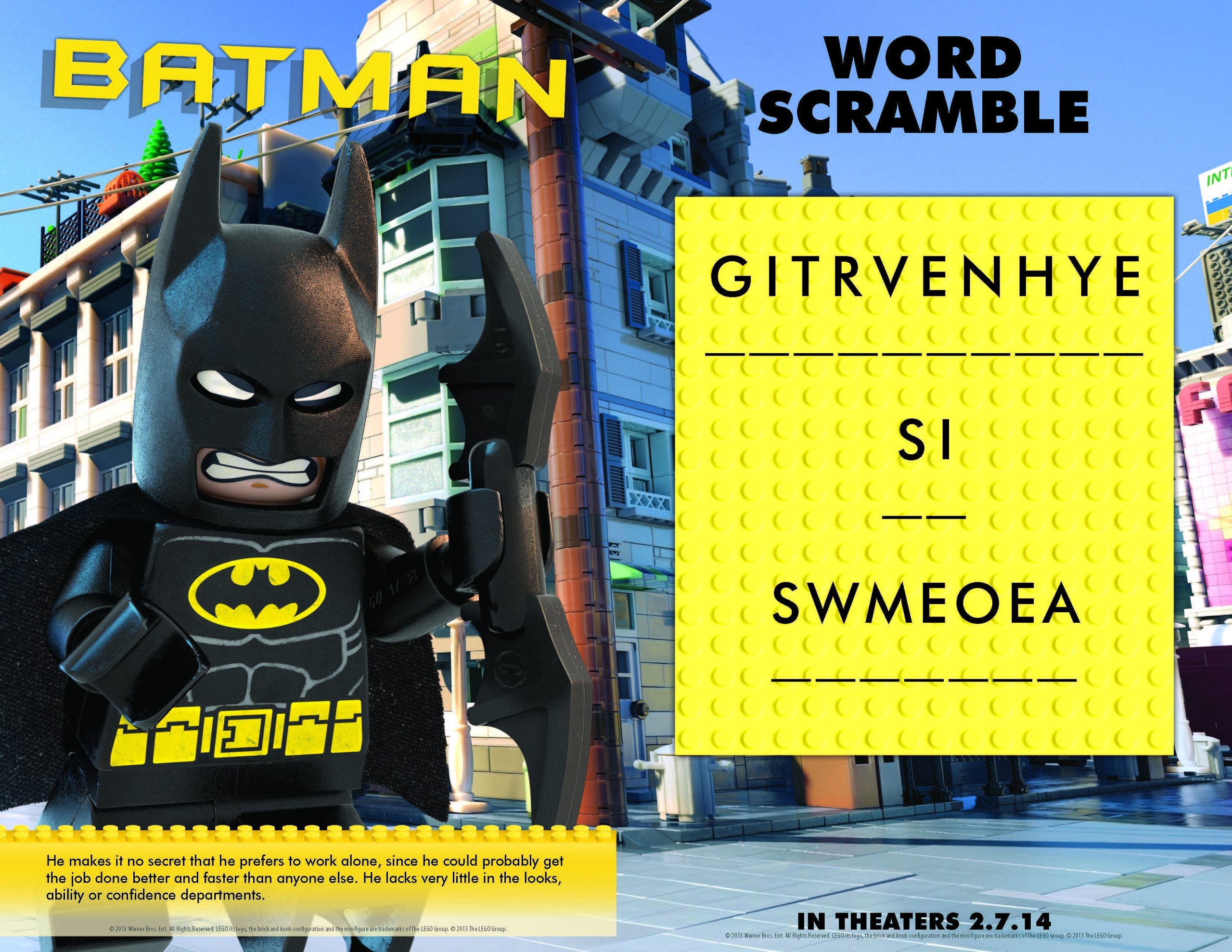 The LEGO Movie Printables Activity And Coloring Pages
