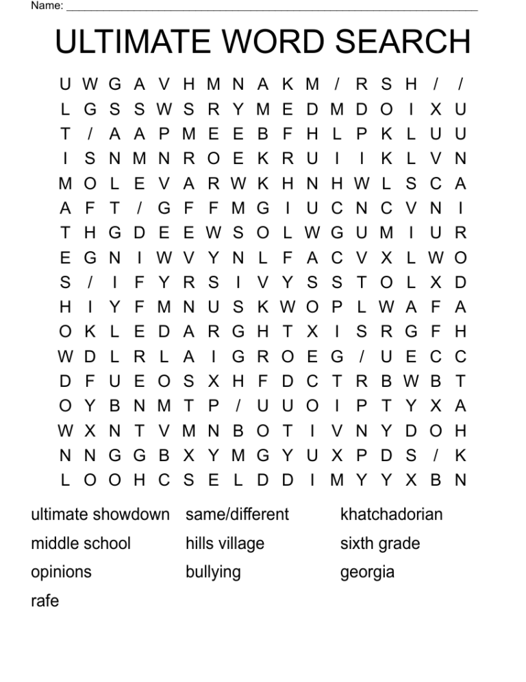 ULTIMATE WORD SEARCH WordMint